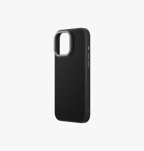 Picture of Uniq Hybrid Keva Magclick Charging with Camera Stand Case for iPhone 16 Pro - Carbon Black