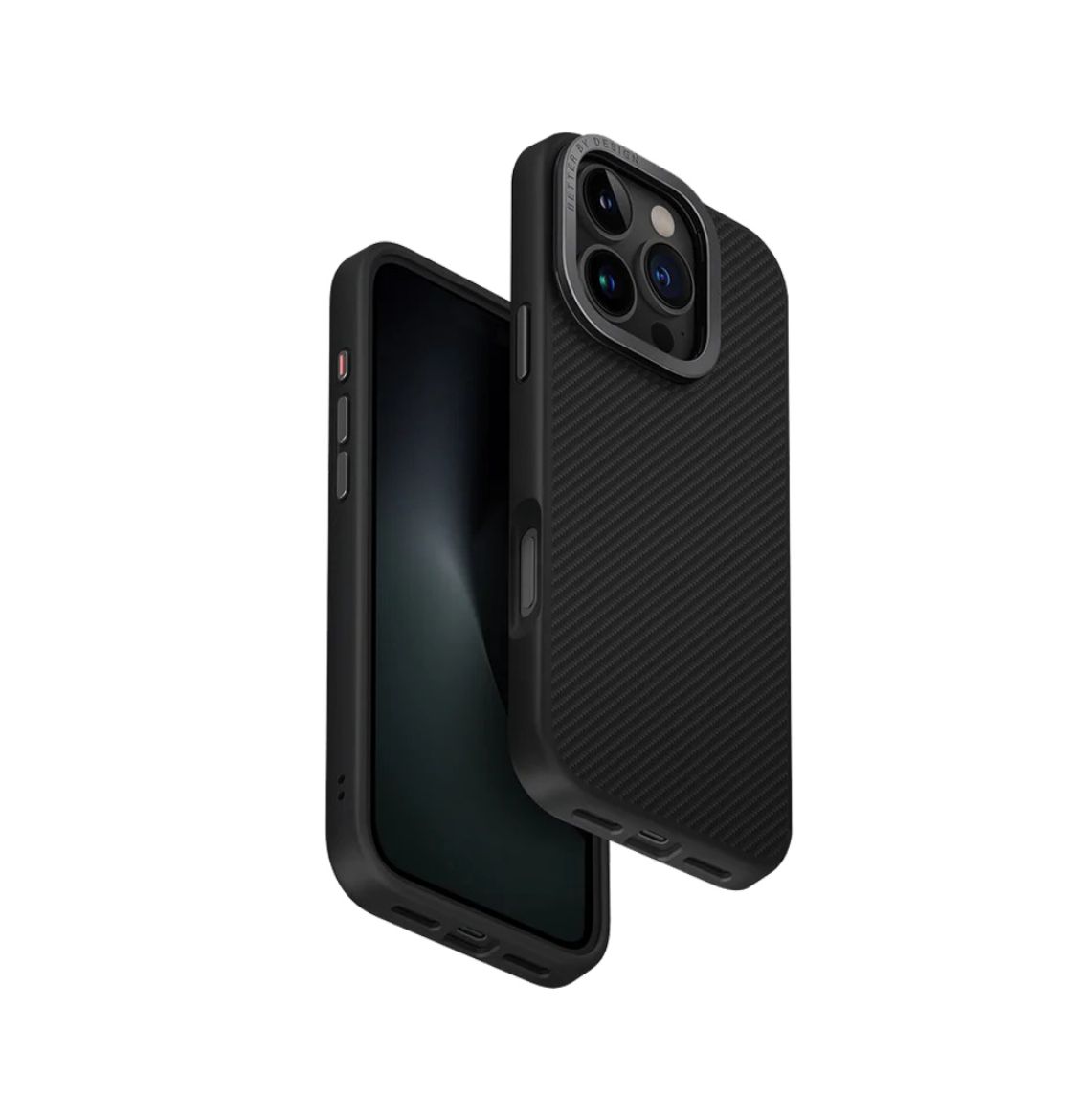 Picture of Uniq Hybrid Keva Magclick Charging with Camera Stand Case for iPhone 16 Pro - Carbon Black