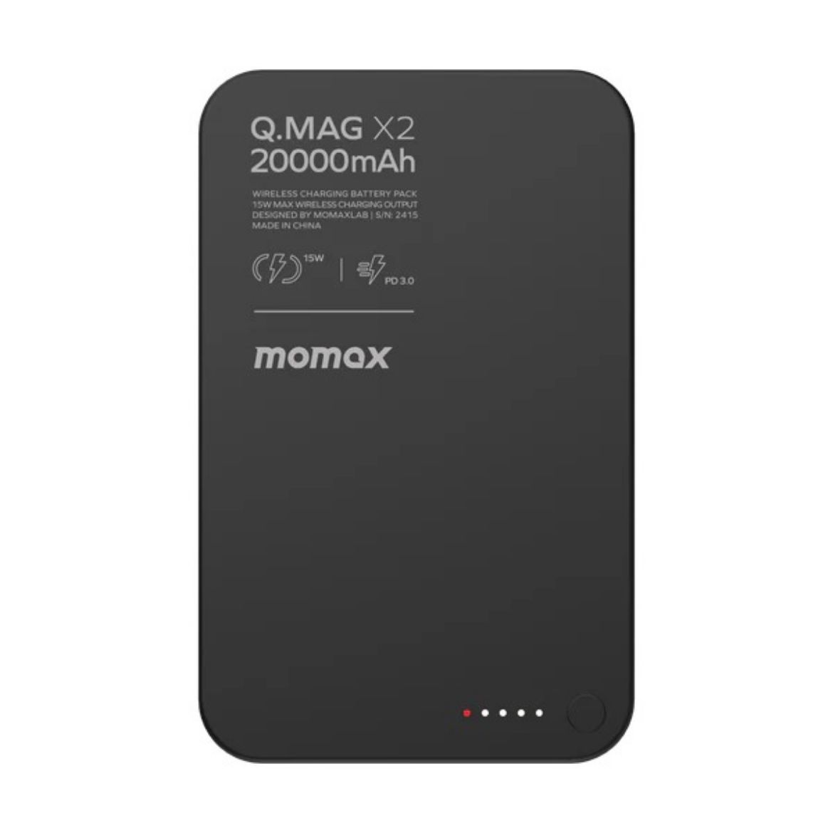 Picture of Momax Q.Mag X2 35W Wireless Battery Pack 20000mAh - Black