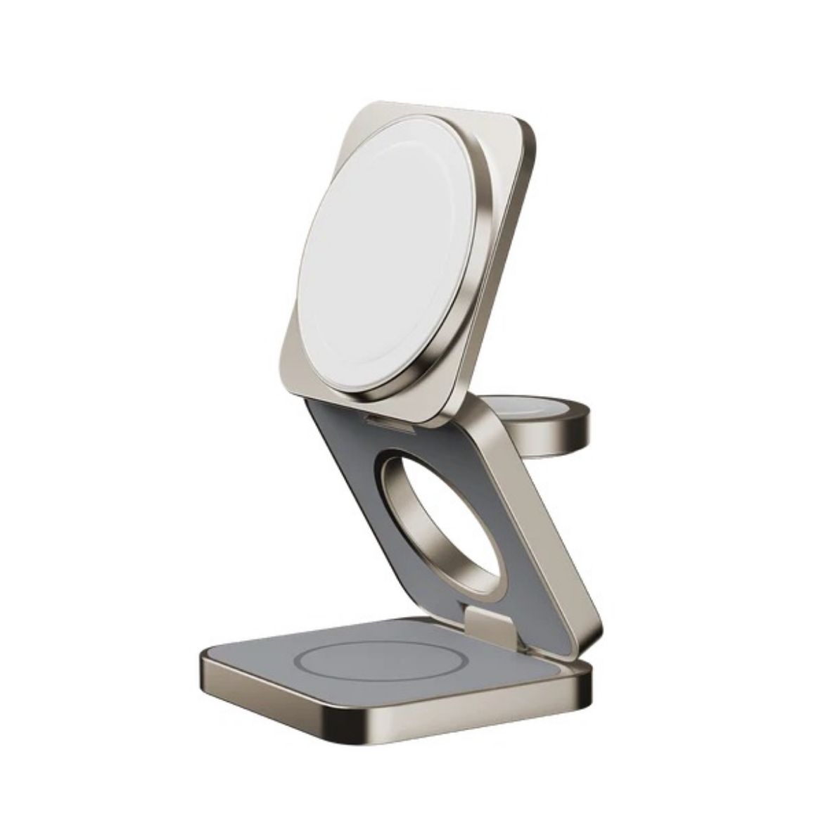 Picture of Momax Q2 Mag Go Qi2 3in1 Magnetic Wireless Charging Stand - Titanum