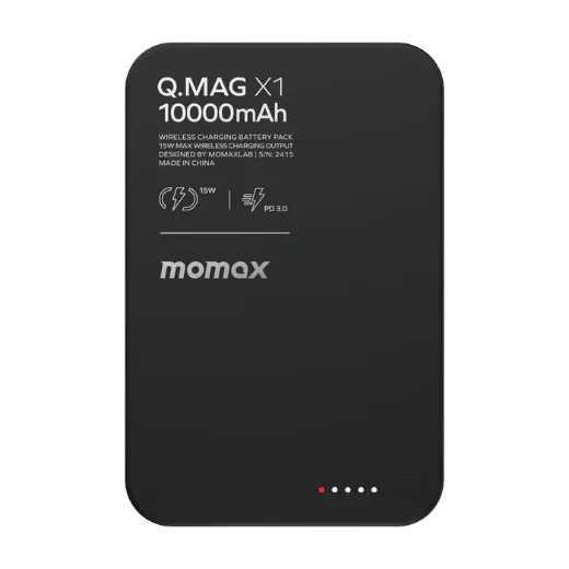 Picture of Momax Q.Mag X1 35W Wireless Battery Pack 10000mAh - Black