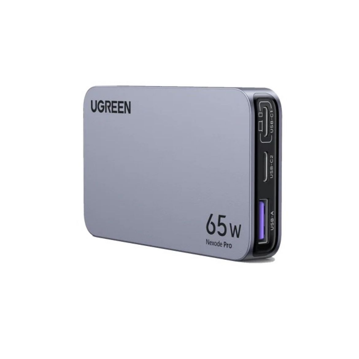 Picture of Ugreen Nexode Ultra Slim 65W 3-Ports GaN Fast Charge Adapter - Grey