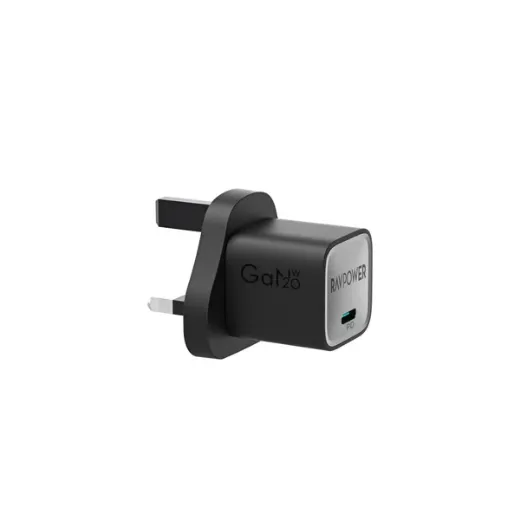 Picture of Ravpower PD 20W Wall Charger + USB-C to USB-C Cable - Black