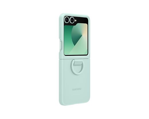 Picture of Samsung Flip 6 Silicone Case with Ring - Mint