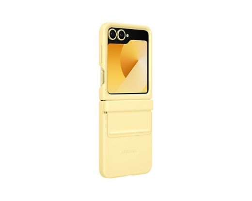 Picture of Samsung Flip 6 Flap Vegan Leather Case - Yellow