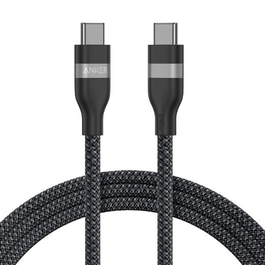 Picture of Anker USB-C to USB-C Cable 240W (Upcycled-Braided) (1.8m/6ft) - Black