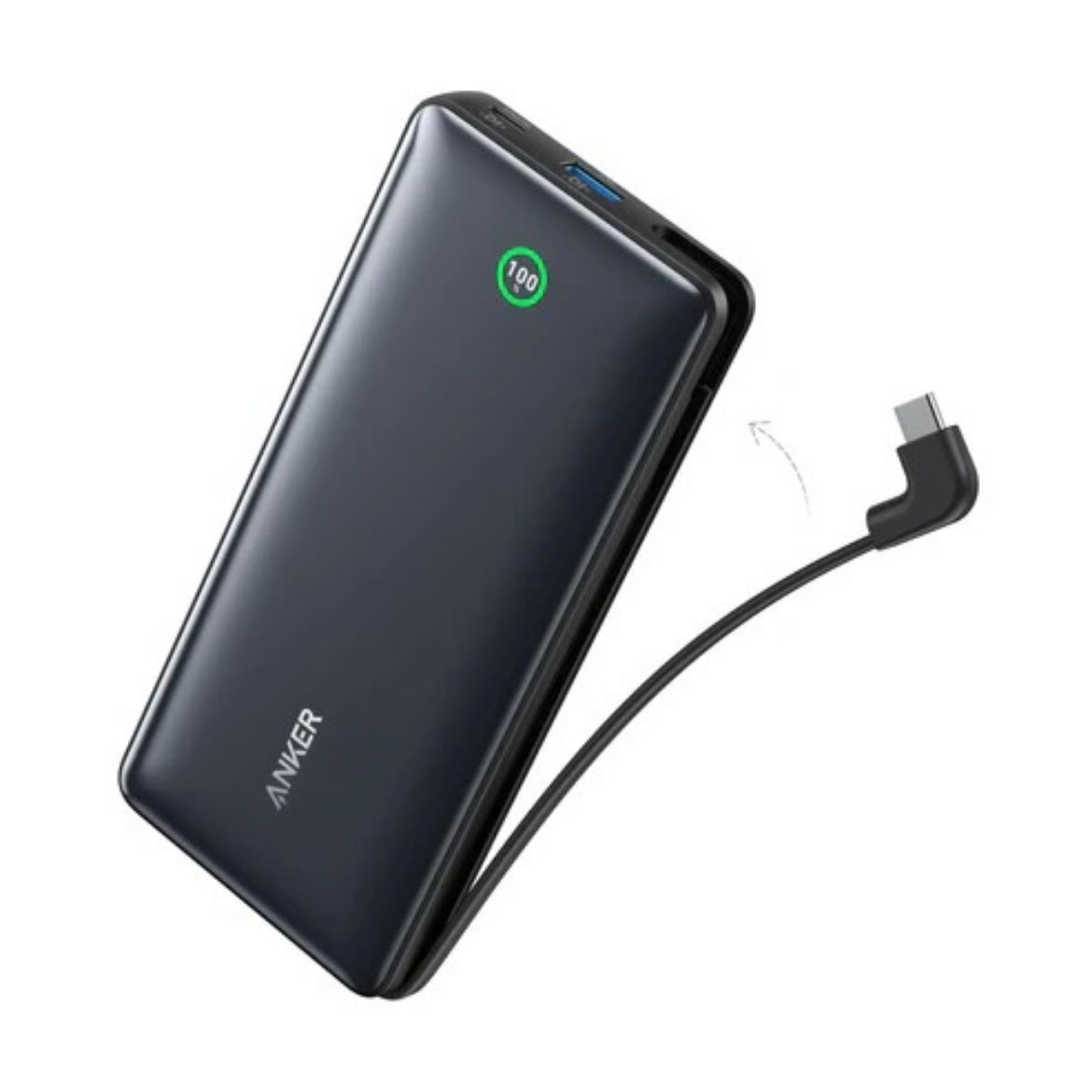 Picture of Anker Nano Power Bank (20K, 30W, Built-In USB-C Cable) - Black