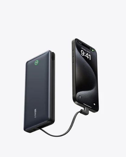 Picture of Anker Nano Power Bank (20K, 30W, Built-In USB-C Cable) - Black