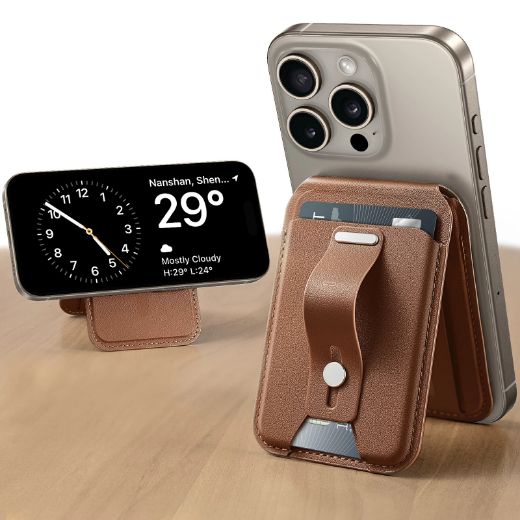 Picture of ESR Magsafe Grip Wallet Stand - Tan