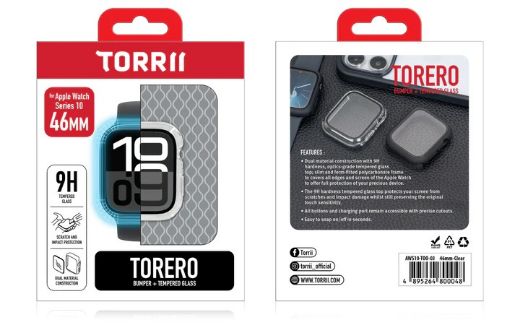 Picture of Torrii Torero Case With Screen Protector for Apple Watch Series 10 46MM - Clear