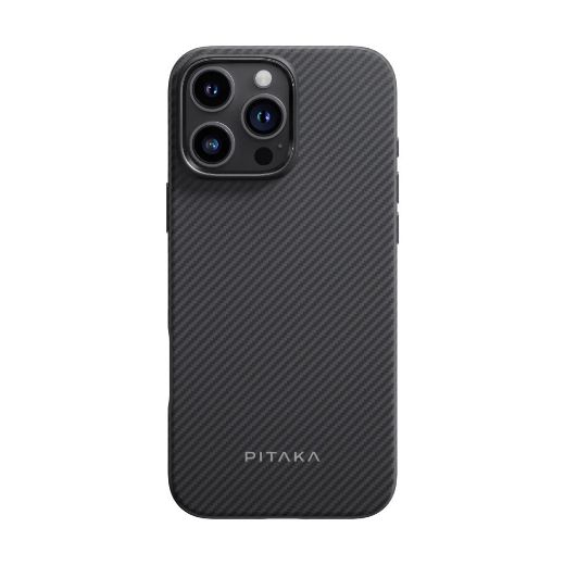 Picture of Pitaka Military Grade Protective Case for iPhone 16 Pro - Black/Grey