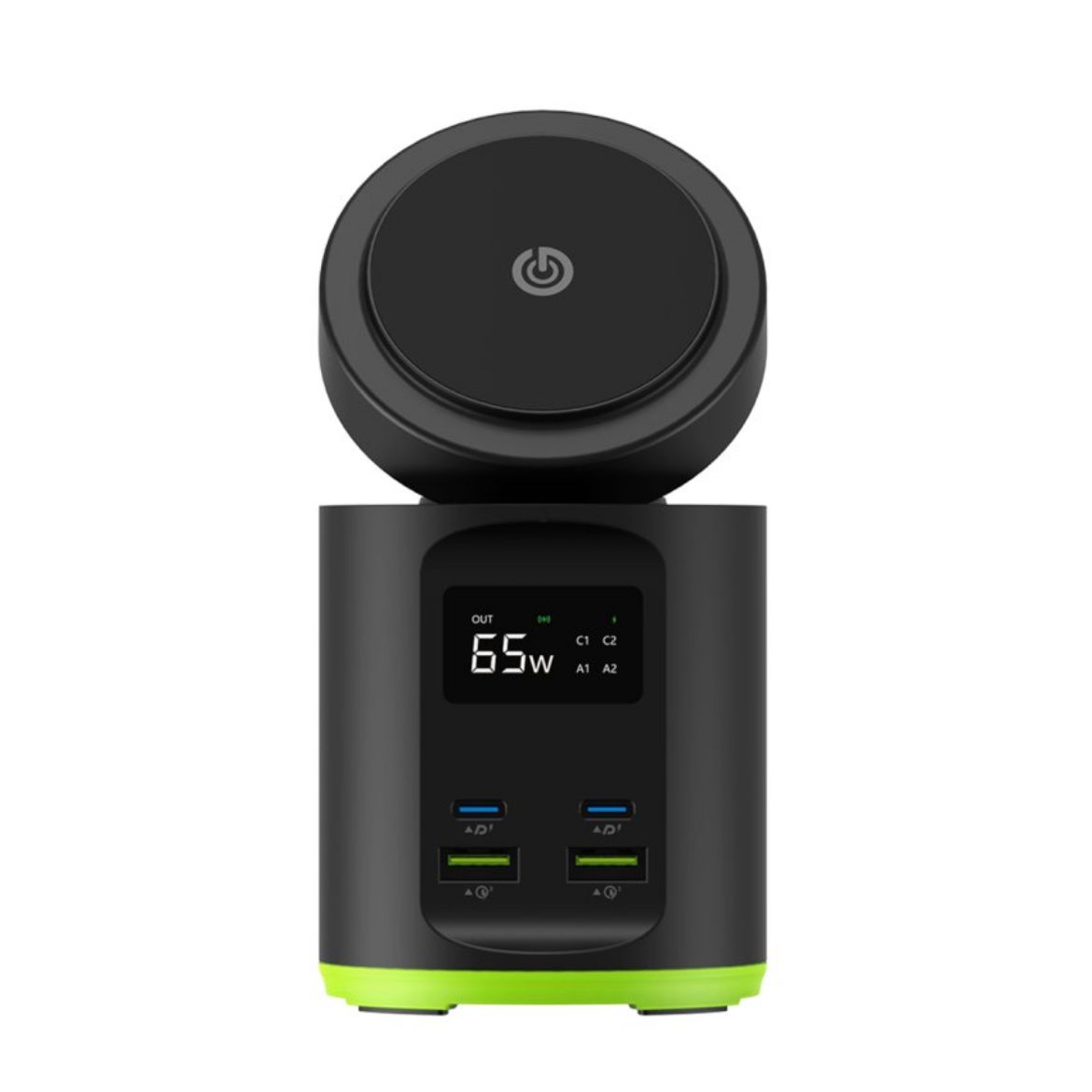 Picture of Goui Mag Hub Wireless Desktop Charger 65W - Black