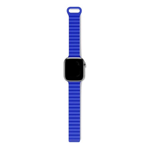 Picture of Decoded Silicone Magnet Traction Loop Lite Strap for Apple Watch 49/45/44/42mm - Galactic Blue