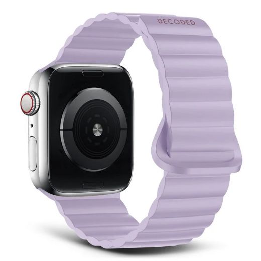 Picture of Decoded Silicone Magnet Traction Loop Lite Strap for Apple Watch 49/45/44/42mm - Lavender