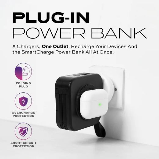 Picture of Statik Smart Charge 5in1 Travel Charger Power Bank