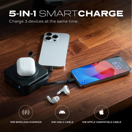 Picture of Statik Smart Charge 5in1 Travel Charger Power Bank