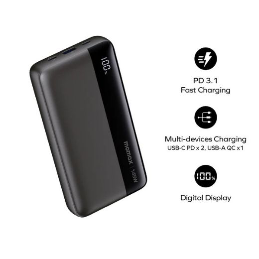 Picture of Momax 1-Power 25000mAh External Battery Pack - Black