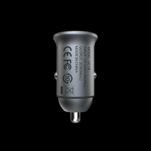 Picture of Momax MoVe 30W Dual-Port Car Charger - Grey