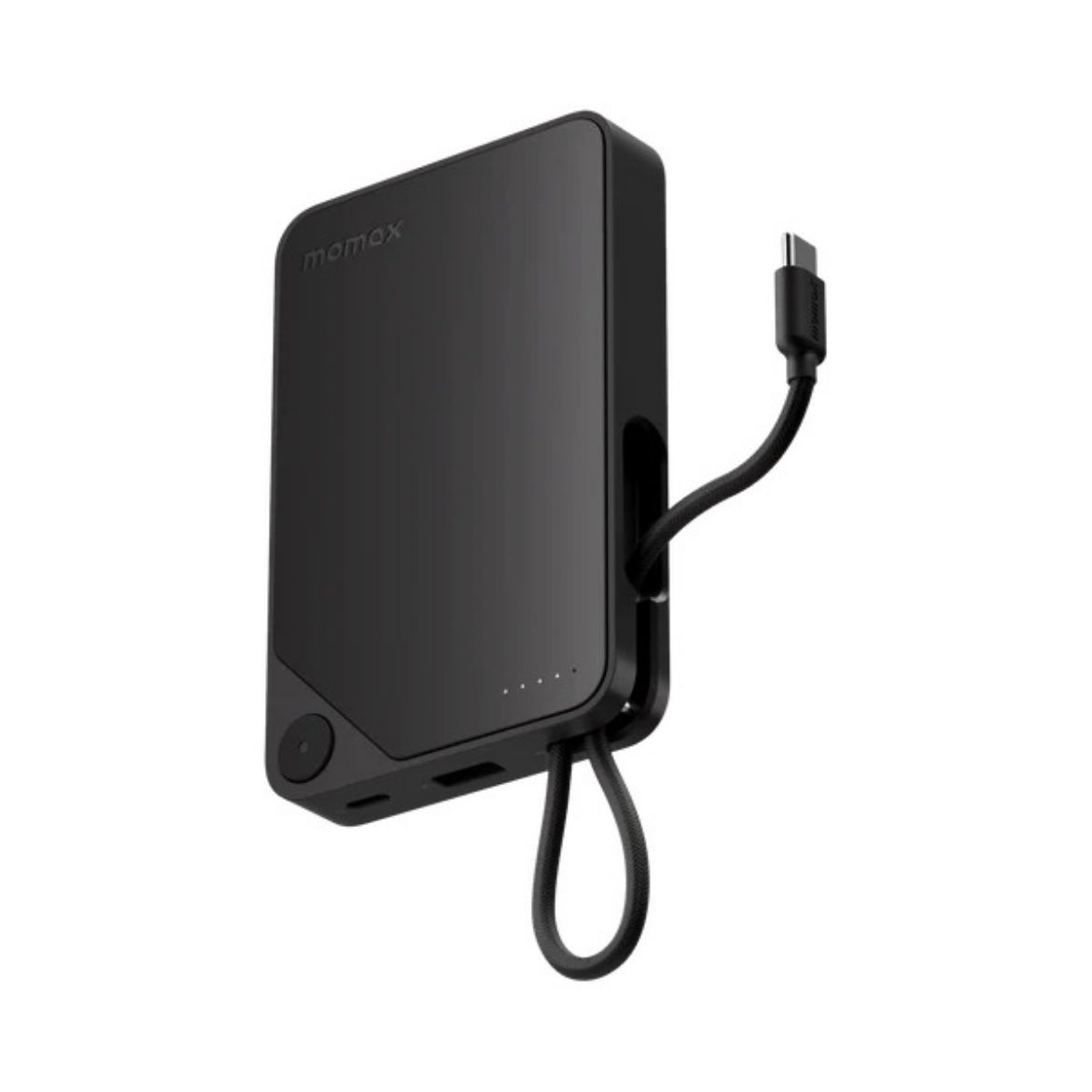 Picture of Momax 1-Power X Battery Pack 10000mAh with Built-in USB-C Cable - Black