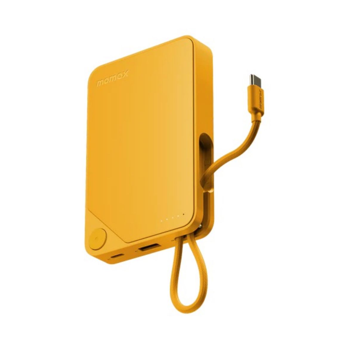 Picture of Momax 1-Power X Battery Pack 10000mAh with Built-in USB-C Cable - Yellow