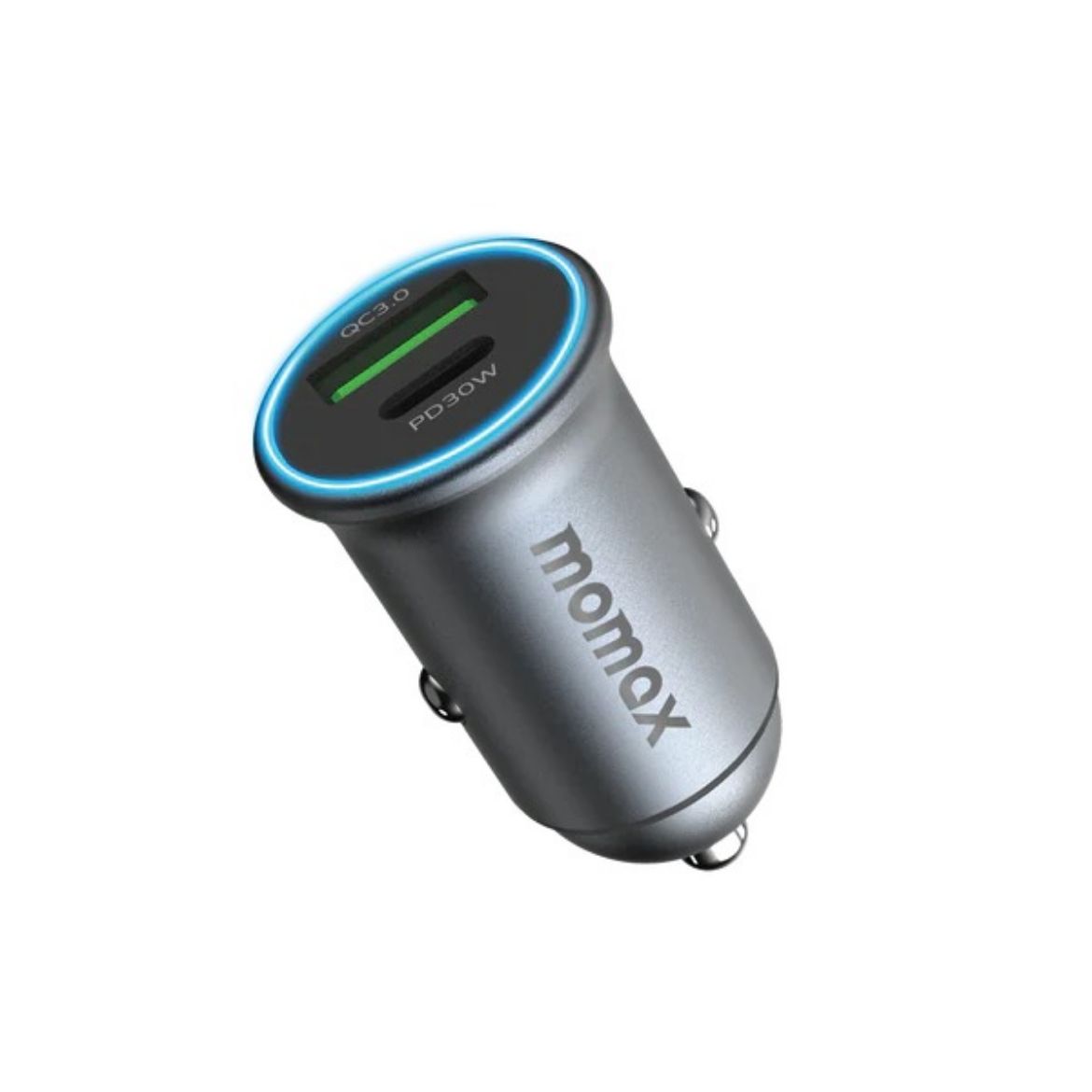 Picture of Momax MoVe 30W Dual-Port Car Charger - Grey