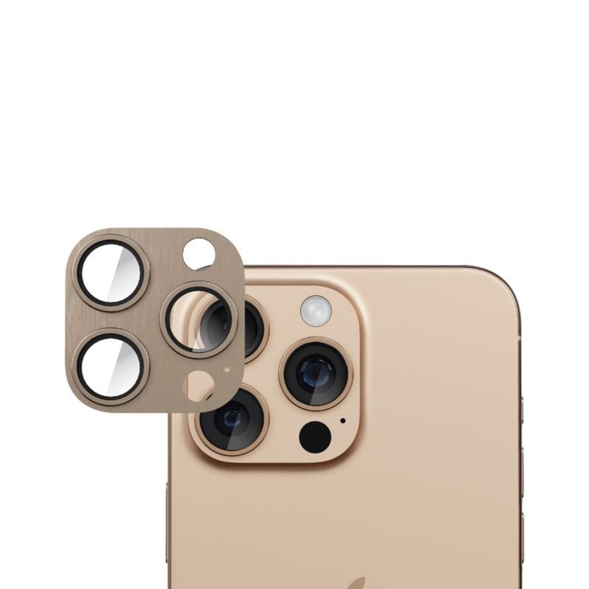 Picture of Smartix Premium Aluminium Camera Lens Protector for iPhone 16 Pro/16 Pro Max - Desert