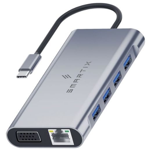 Picture of Smartix Premium 11 in 1 USB-C Hub - Grey