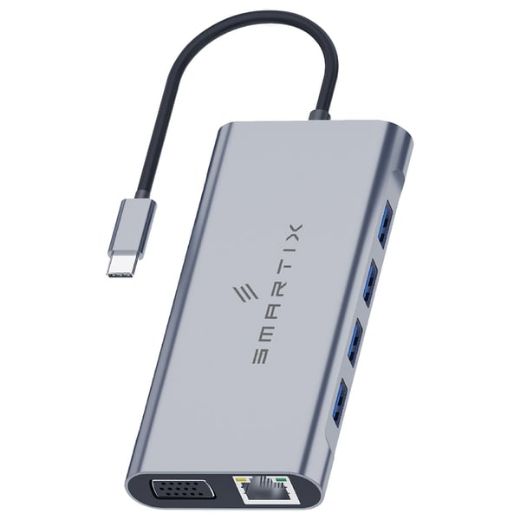 Picture of Smartix Premium 11 in 1 USB-C Hub - Grey