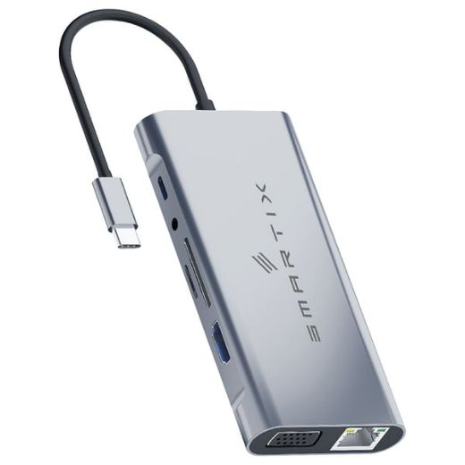 Picture of Smartix Premium 11 in 1 USB-C Hub - Grey