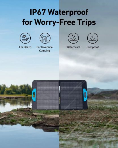 Picture of Anker SOLIX PS100 Portable Solar Panel (100W) - Black