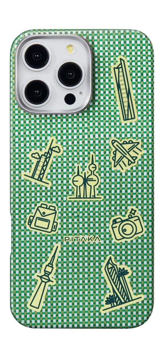 Picture of Pitaka GoodTime Kuwait Case for iPhone 16 Pro - Green