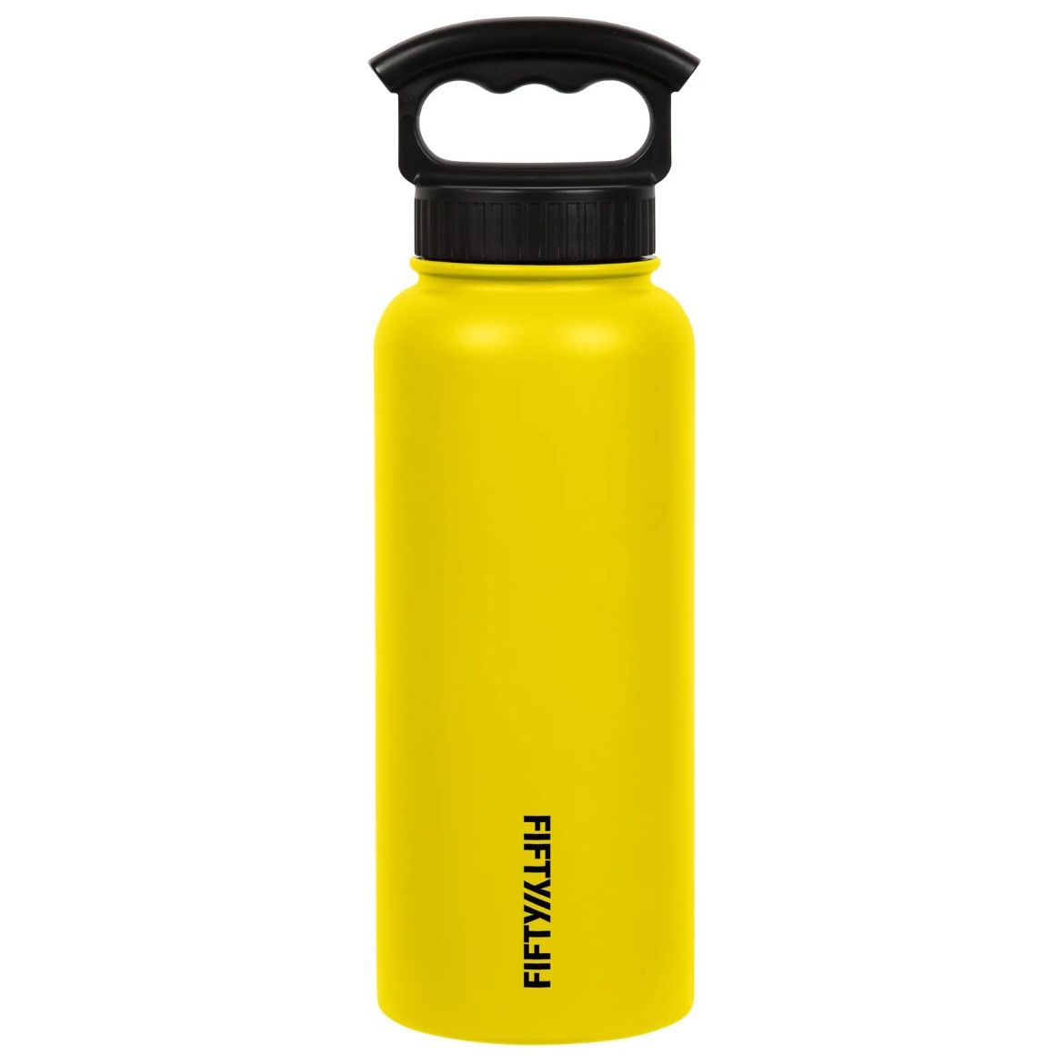 Picture of Fifty Fifty Wide Mouth Vacuum Insulated Bottle 1L 3 Finger Lid - Yellow