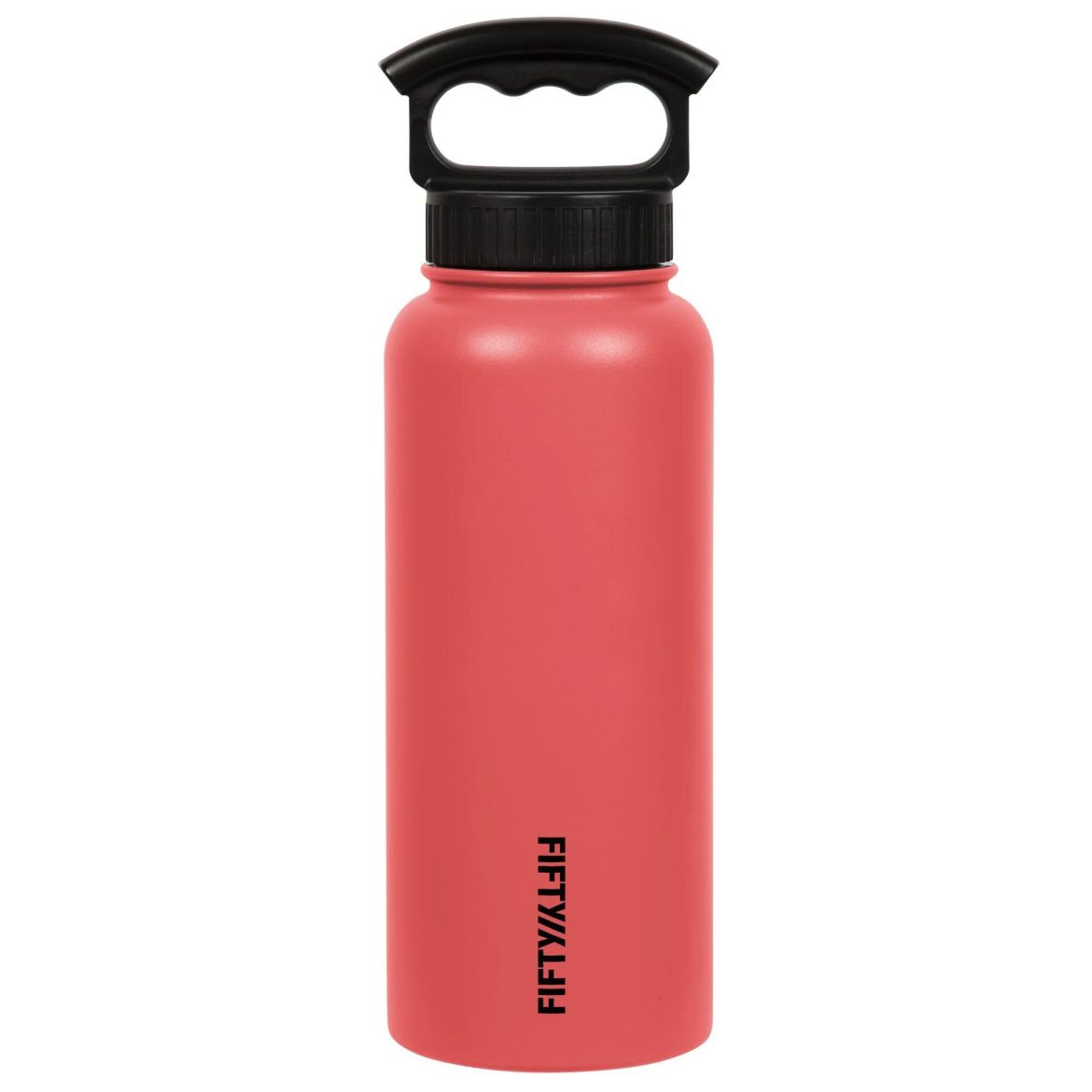 Picture of Fifty Fifty Wide Mouth Vacuum Insulated Bottle 1L 3 Finger Lid - Coral