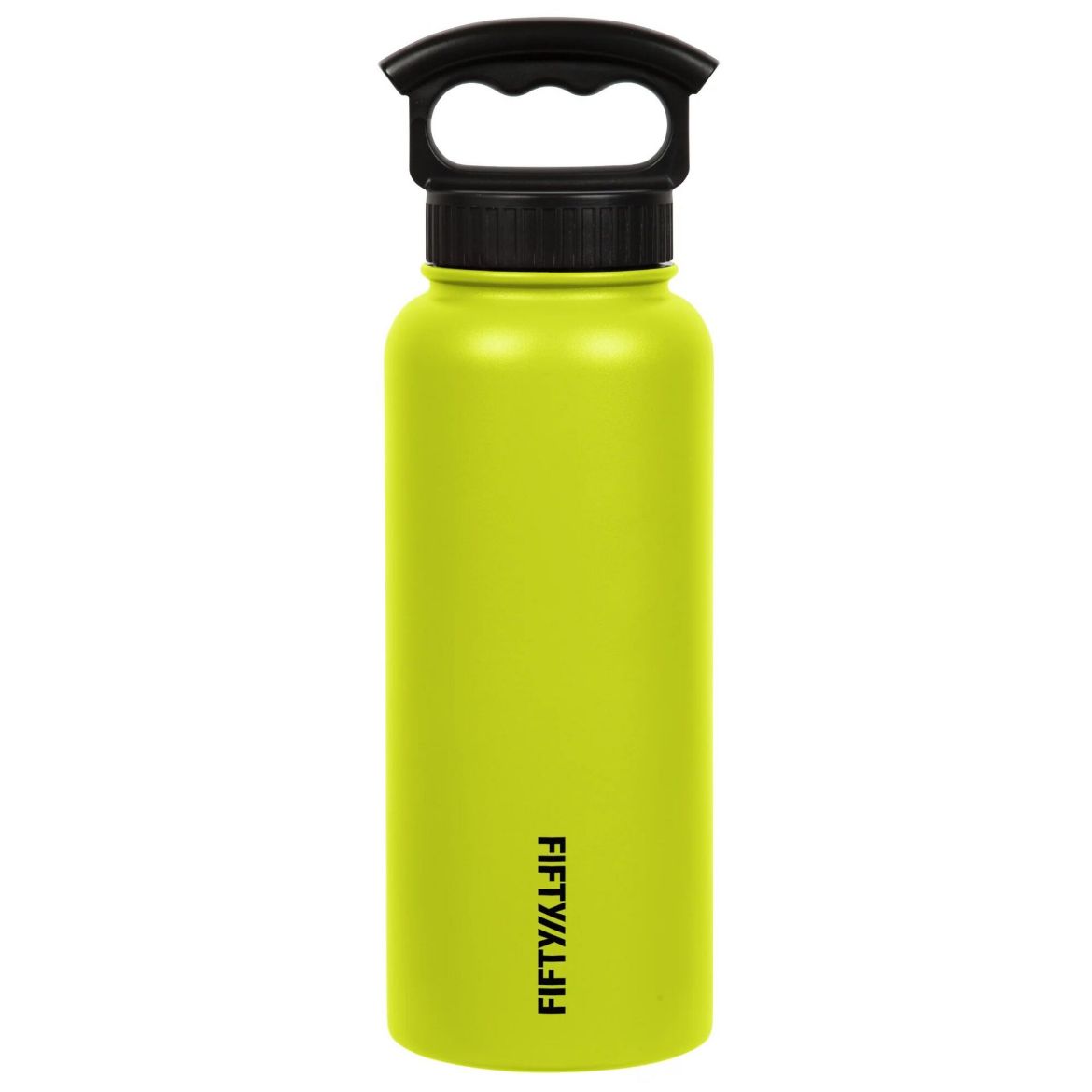 Picture of Fifty Fifty Wide Mouth Vacuum Insulated Bottle 1L 3 Finger Lid - Lime