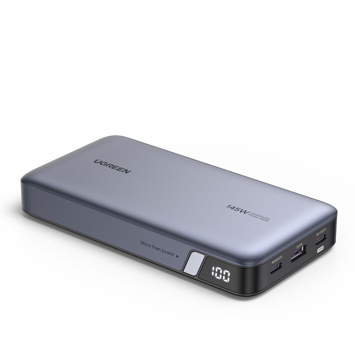 Picture of Ugreen 25000mAh Power Bank with USB-C to USB-C Cable - Gray