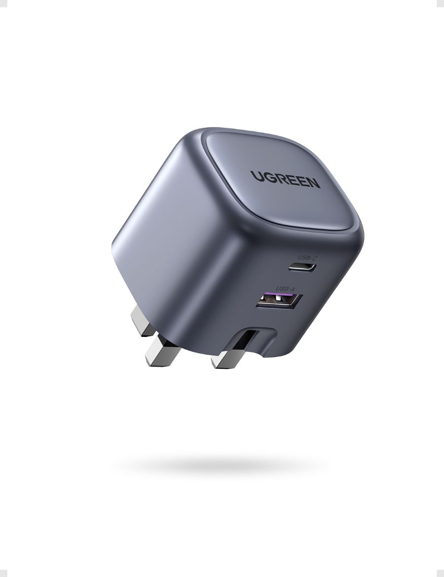 Picture of Ugreen Nexode 2 Ports GaN Fast Charge 35W Adapter - Space Gray