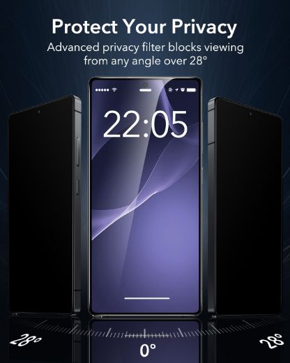 Picture of ESR Privacy Tempered Glass for Samsung Galaxy S25 Ultra - Black