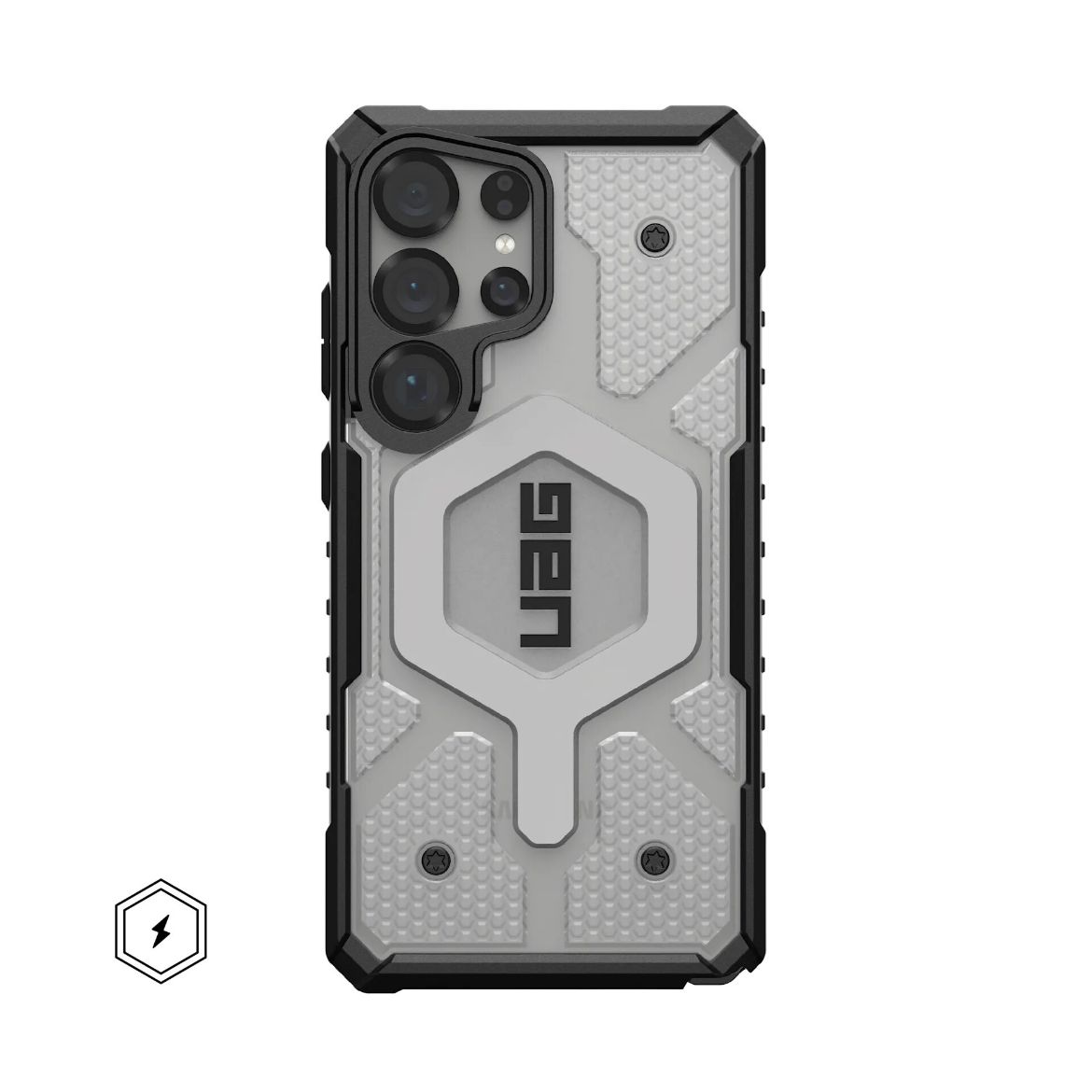 Picture of UAG Pathfinder Clear MagSafe Case for Samsung Galaxy S25 Ultra - Ice/Silver