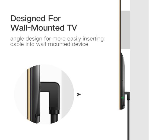 Picture of Ugreen HDMI 4K 90 Degree Cable 2M - Black