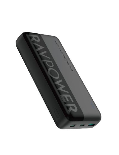 Picture of Ravpower PD20W Pioneer 20000mAh 3 Ports Power Bank - Black