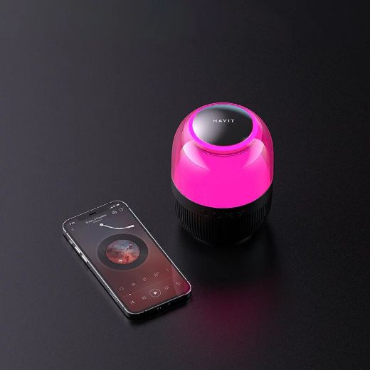 Picture of Havit Multi-color Ambient Light Bluetooth Speaker - Black