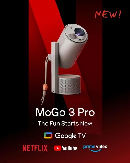 Picture of XGIMI MoGo 3 Pro Google TV Portable Cinema Type-C Charge - White