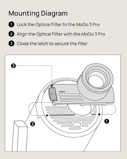 Picture of XGIMI MoGo 3 Pro Creative Optical Filter - White