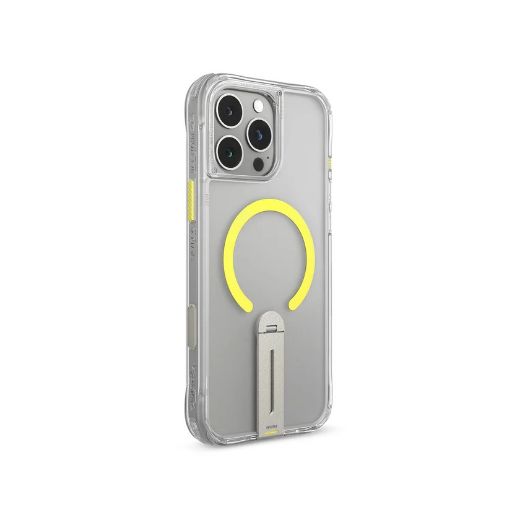 Picture of Skinarma Helix MagSafe Case With Rotating Stand for iPhone 16 Pro - Clear