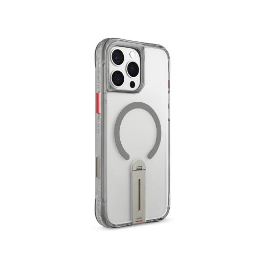 Picture of Skinarma Helix MagSafe Case With Rotating Stand for iPhone 16 Pro - Titanium