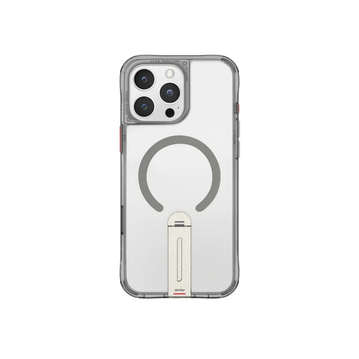 Picture of Skinarma Helix MagSafe Case With Rotating Stand for iPhone 16 Pro - Titanium