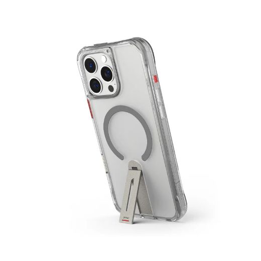 Picture of Skinarma Helix MagSafe Case With Rotating Stand for iPhone 16 Pro - Titanium