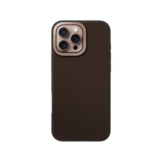 Picture of Uniq Hybrid Keva MagClick With Camera Stand Case for iPhone 16 Pro - Umber Brown