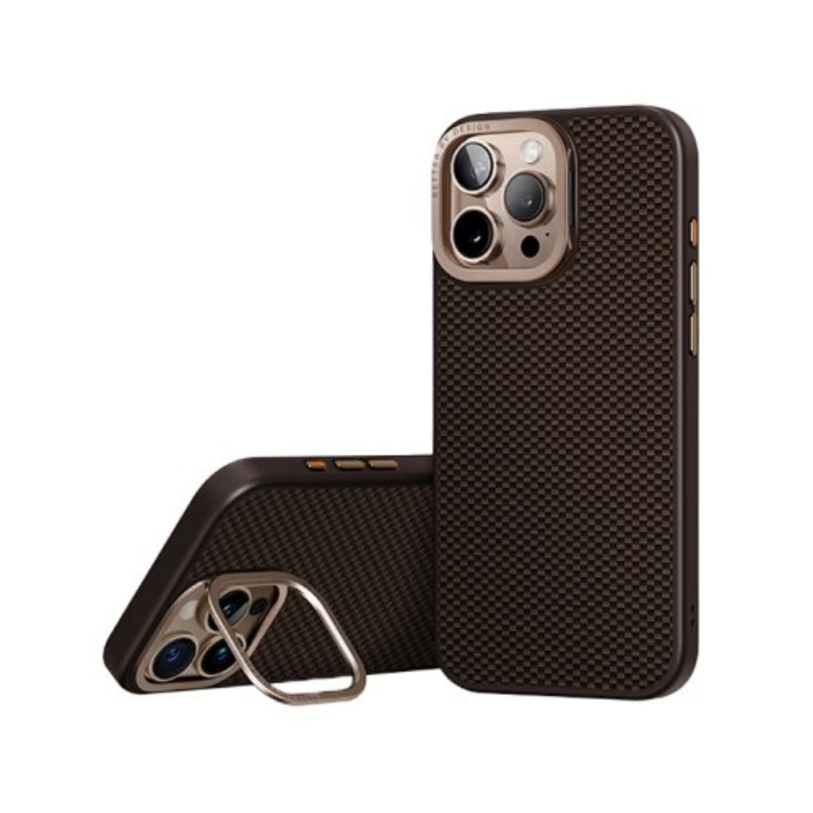 Picture of Uniq Hybrid Keva MagClick With Camera Stand Case for iPhone 16 Pro - Umber Brown