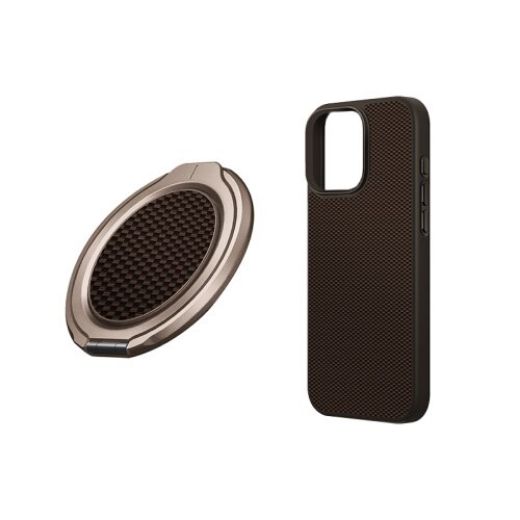 Picture of Uniq Hybrid Keva MagClick With GripFit Premium Case for iPhone 16 Pro - Umber Brown